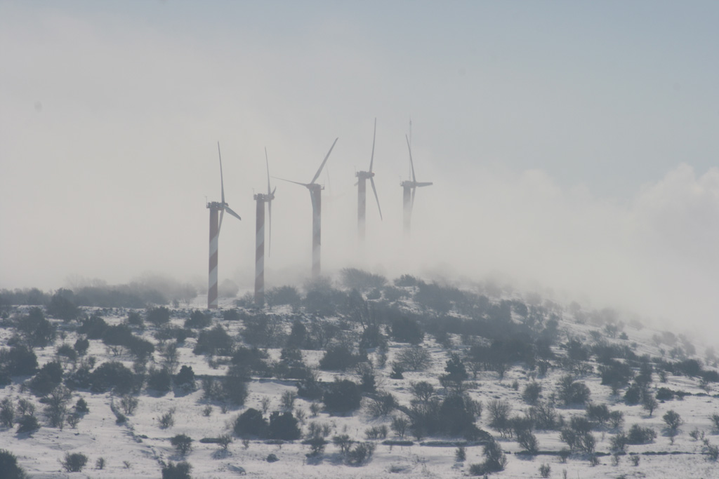 טורבינות בשלג